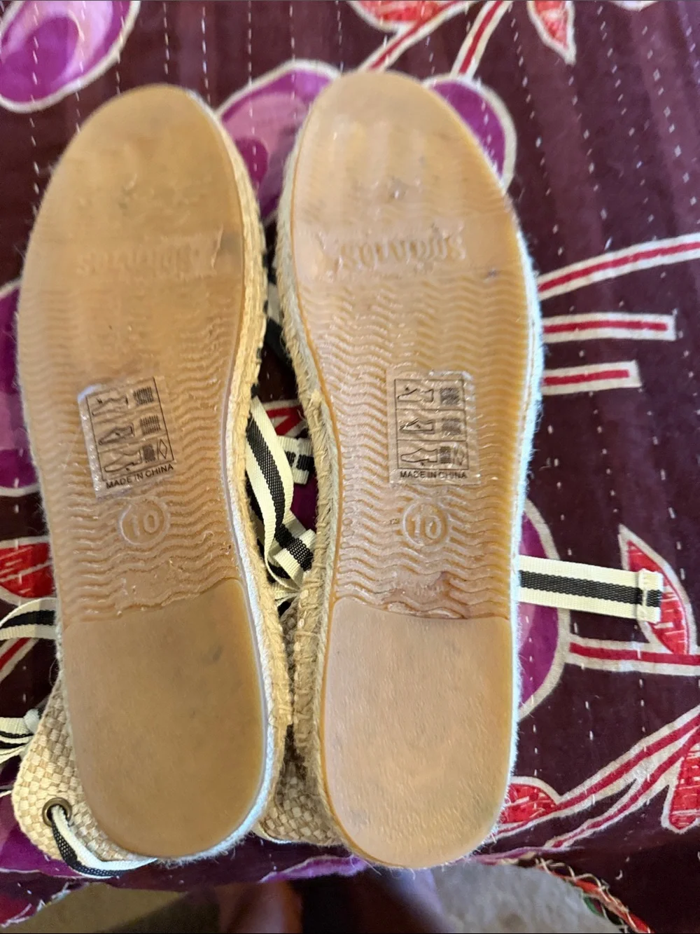 Soludos canvas striped